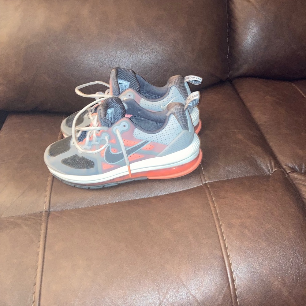 Nike Gray and Red Athletic Shoes